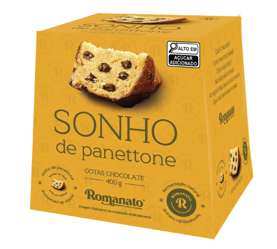 Sonho de Panettone Gotas Chocolate 400g | Romanato